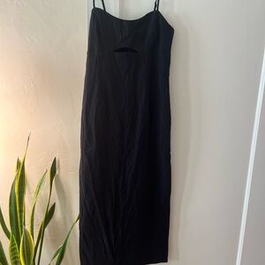 Abercrombie & Fitch Black Linen Dress